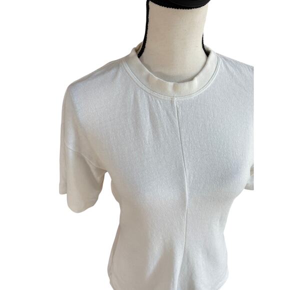 Proenza Schouler White Thick Cotton T-Shirt Women’s Small - Picture 3 of 8